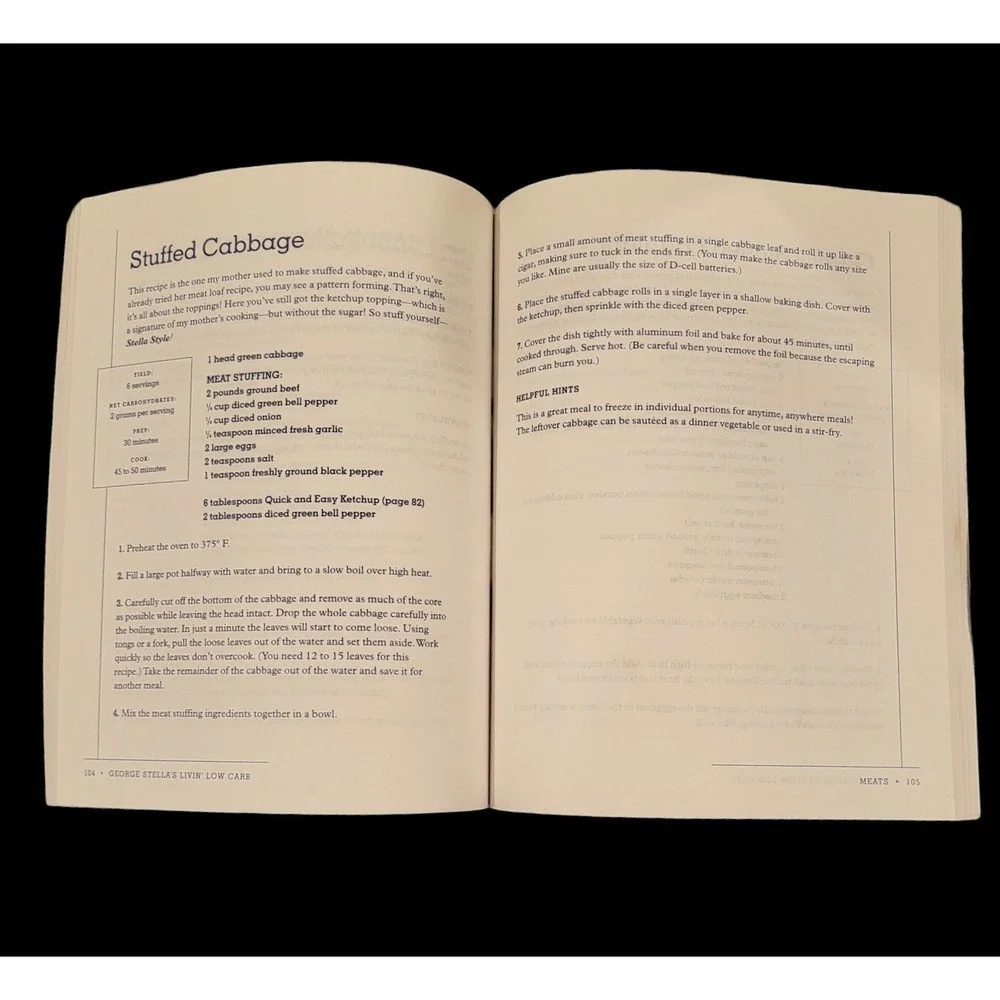 George Stella's Livin' Low Carb: Family‎ Recipes Stella Style Paperback Cookbook